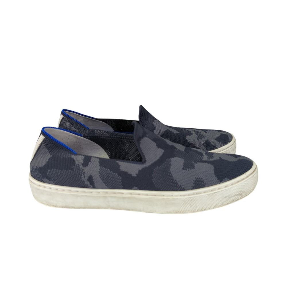 Rothy's The Original‎ Slip-on Sneakers Black Camo Loafers Flats Women's Size 7